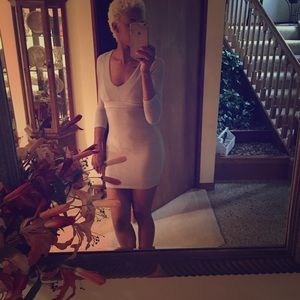 Forever 21 BodyCon Metallic Ribbed Dress NWOT